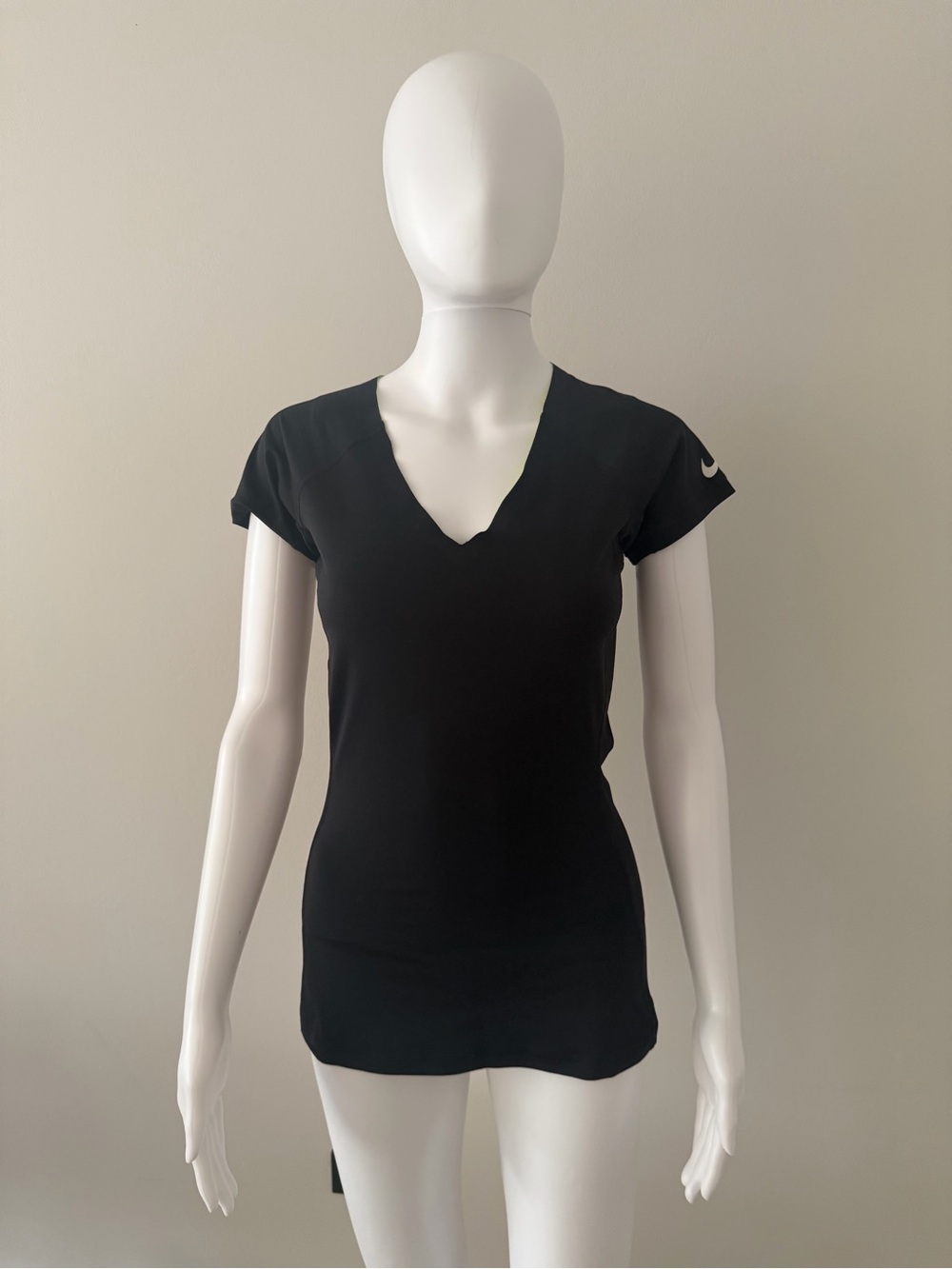Nike Black V-Neck Short Sleeve Women's Tee